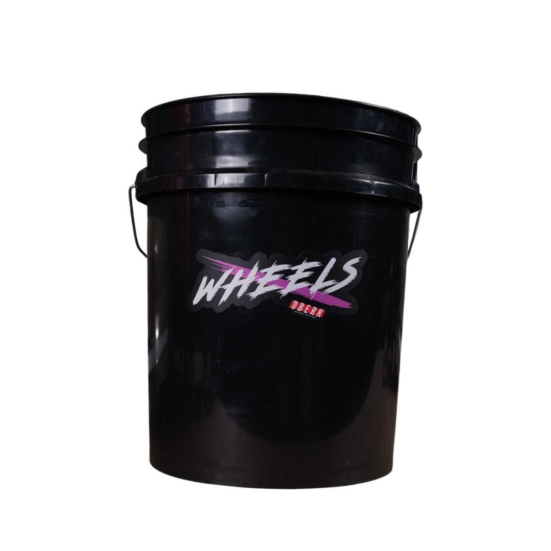 white-box of Black 5 gallon Oberk Bucket