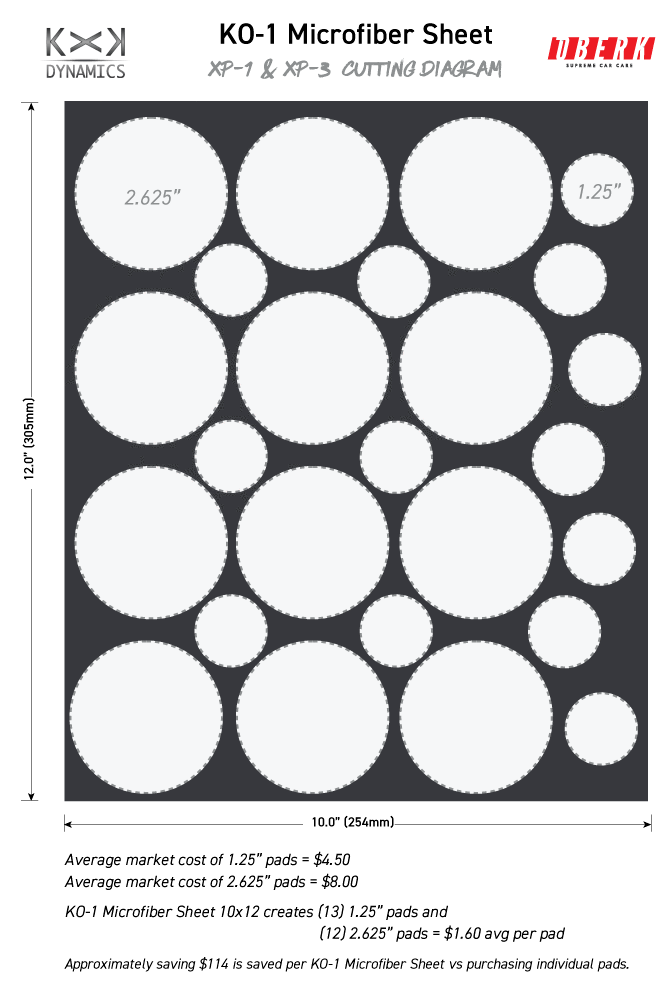 KO-1 Microfiber Sheet 10x12 - NEW AND IMPROVED