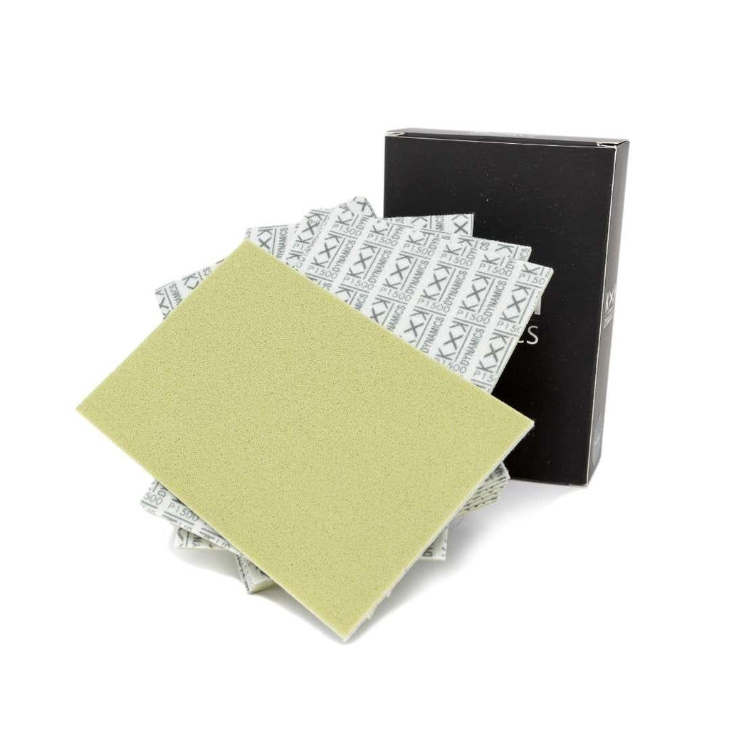 KXK Dynamics P1500 Grit - SP Series Foam backed Sanding Paper Sheets 6"x4"