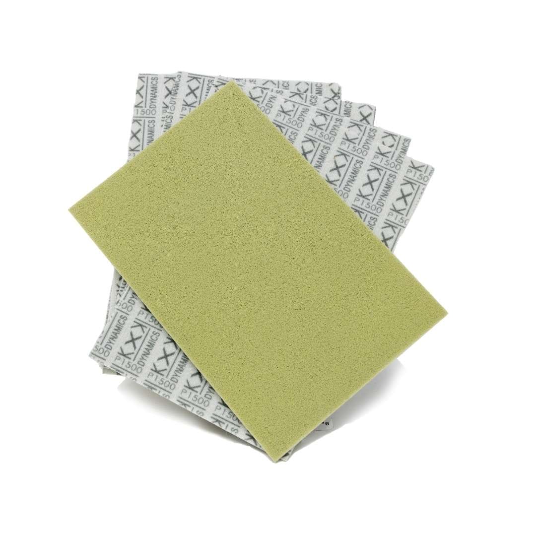 KXK Dynamics P1500 Grit - SP Series Foam backed Sanding Paper Sheets 6"x4"